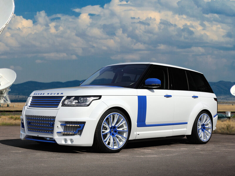 White Range Rover Suv — Dramatic, Afternoon, Photograph, Satellite Dishes, Mountains