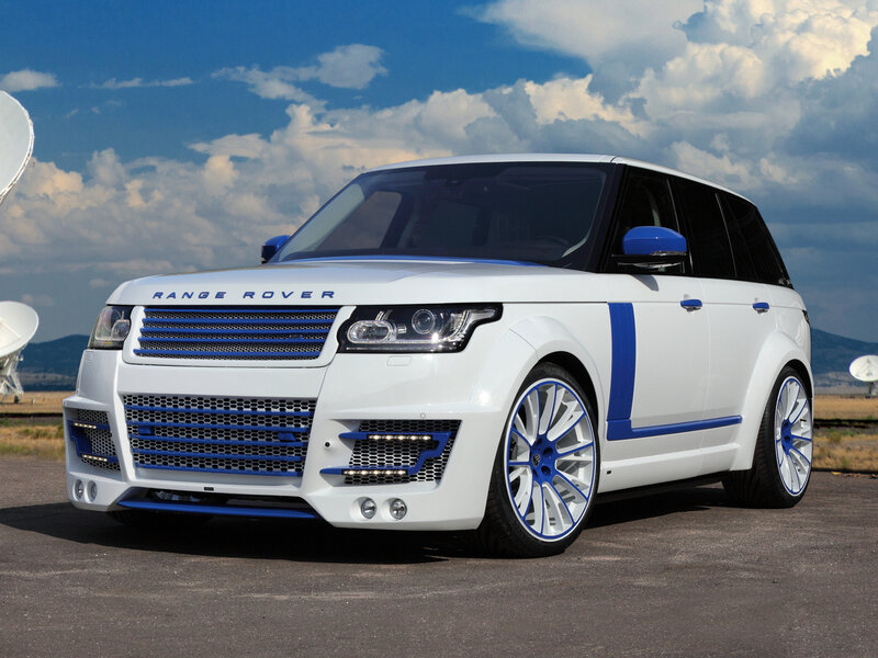 White Range Rover Suv — Dramatic, Afternoon, Photograph, Satellite Dishes