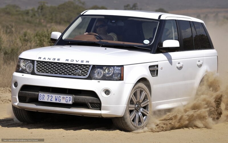White Range Rover Suv — Dynamic