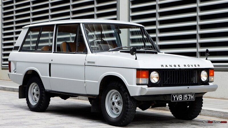 White Range Rover Suv — Neutral, Photograph, Car, Building