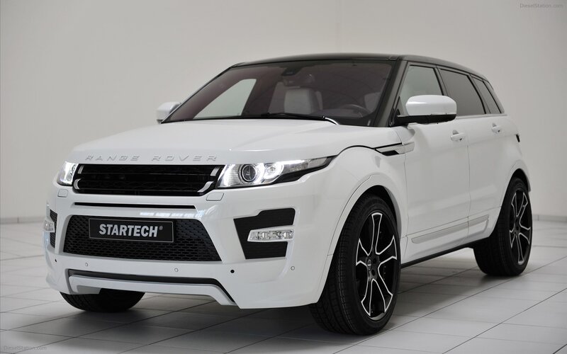 White Range Rover Suv — Neutral