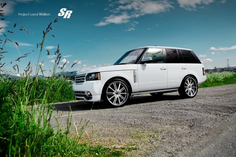 White Range Rover Suv — Serene, Afternoon, Photograph, Gravel Road