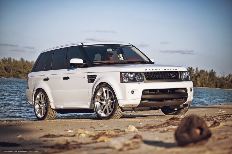 White Range Rover Suv — Serene, Afternoon, Photograph