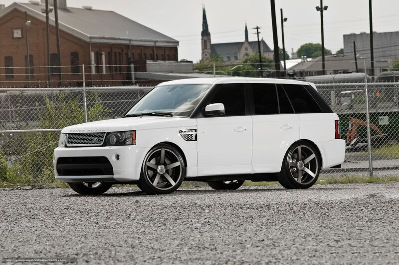 White Range Rover Suv — Urban
