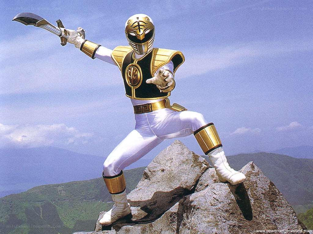 White Ranger on a mountain