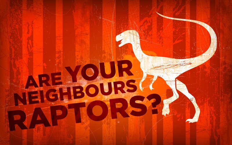 White Raptor Silhouette