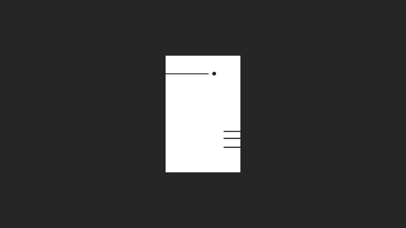 White Rectangle on Black