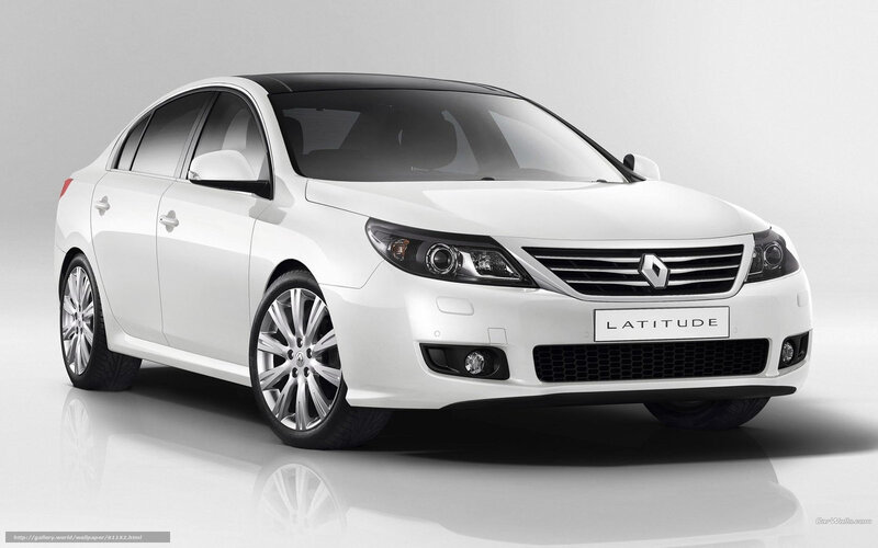White Renault Latitude sedan