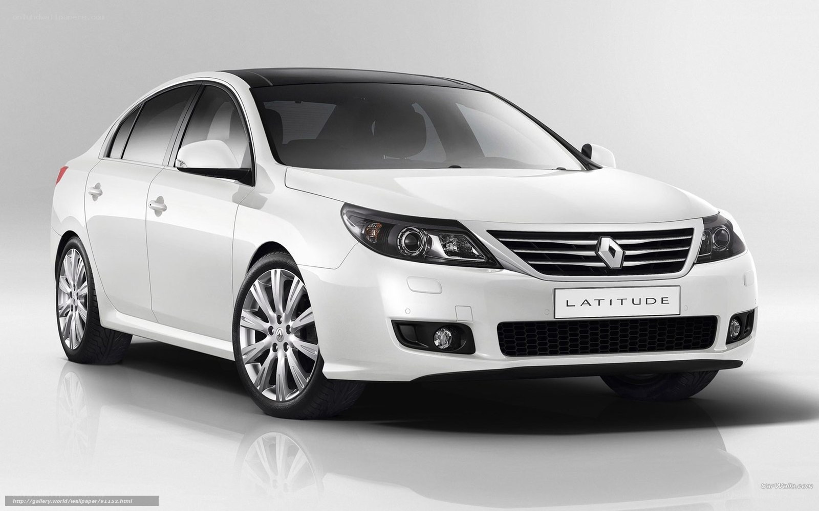 White Renault Latitude sedan