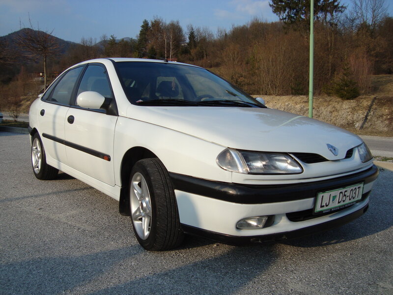 white renault sedan parked