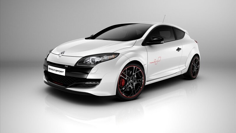 white renault sport car