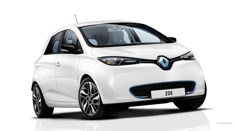 White Renault Zoe Car — Neutral