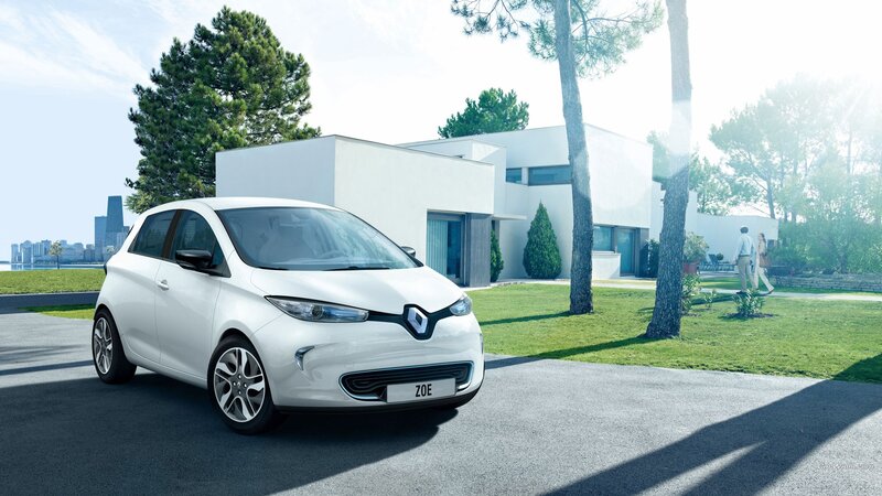 White Renault Zoe Car — Serene