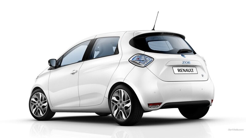 White Renault Zoe Car