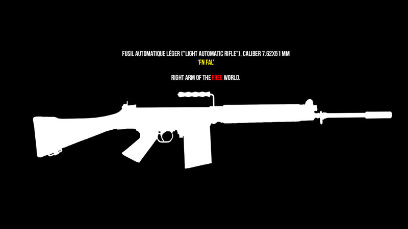White Rifle Silhouette