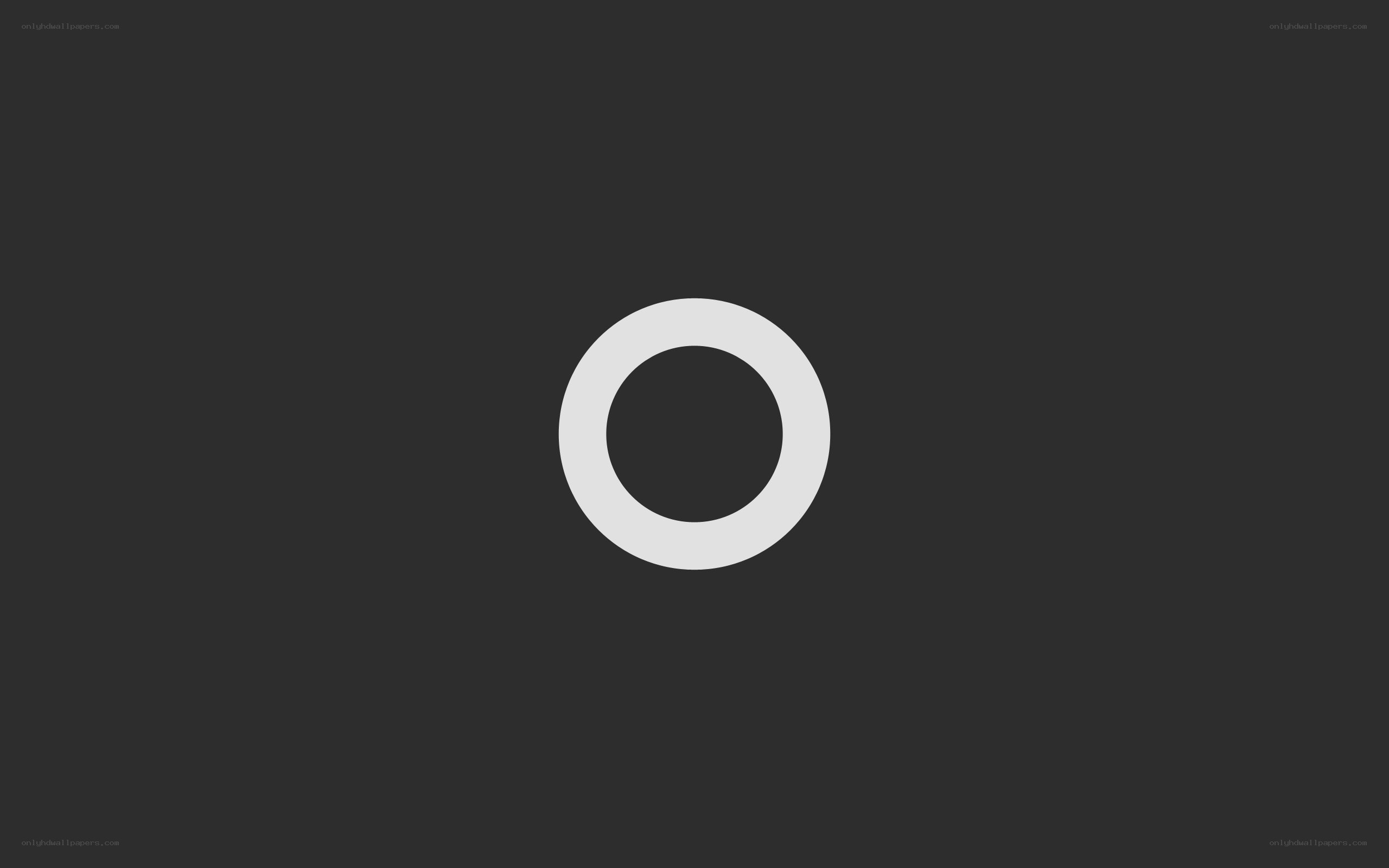 white ring on dark background