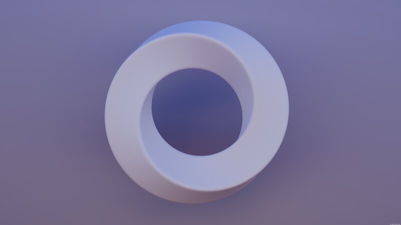 White Ring on Purple