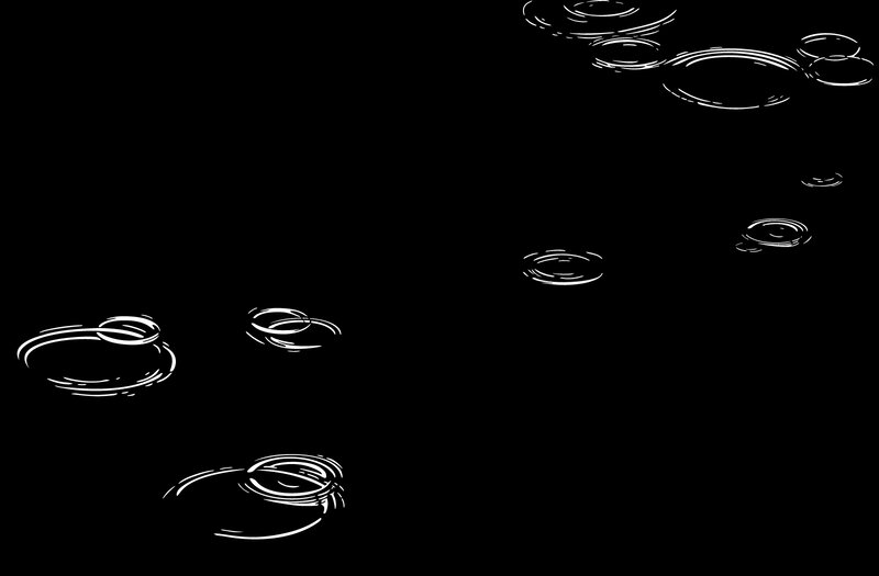 White Ripples on Black