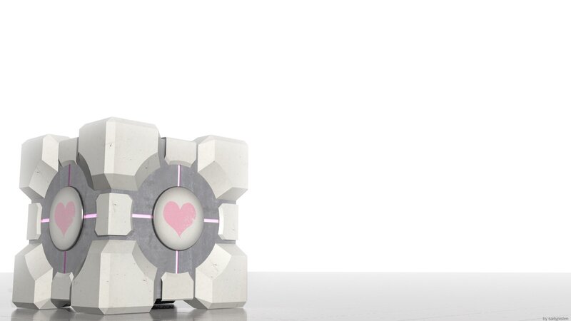 White Robot Cube