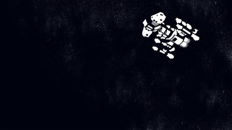 White Robot in Space — Black