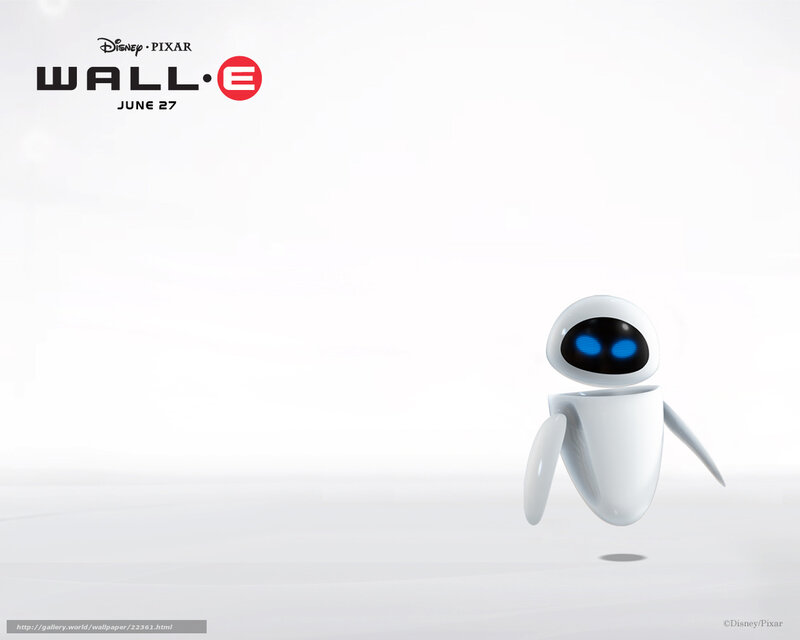 White Robot with Blue Eyes — Minimalist