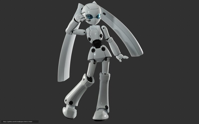white robot with blue eyes