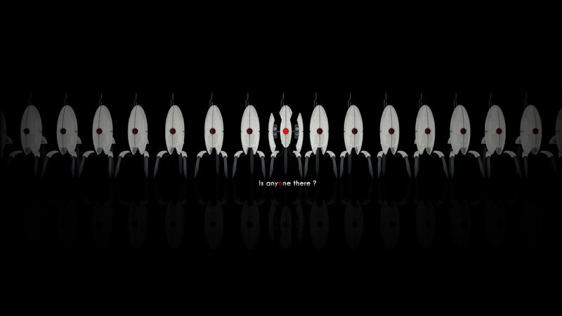 White Robots in a Row — Black