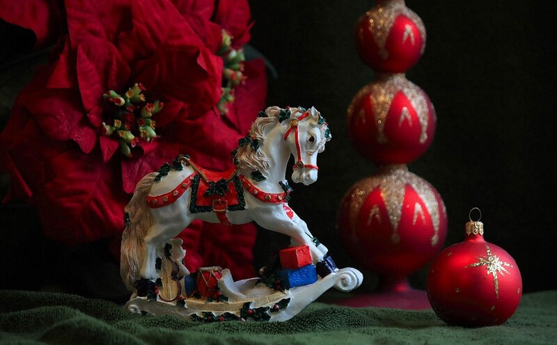 White Rocking Horse