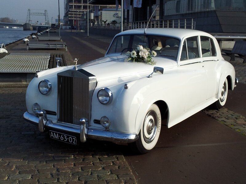 White Rolls-Royce Car — Serene, Afternoon, Photograph