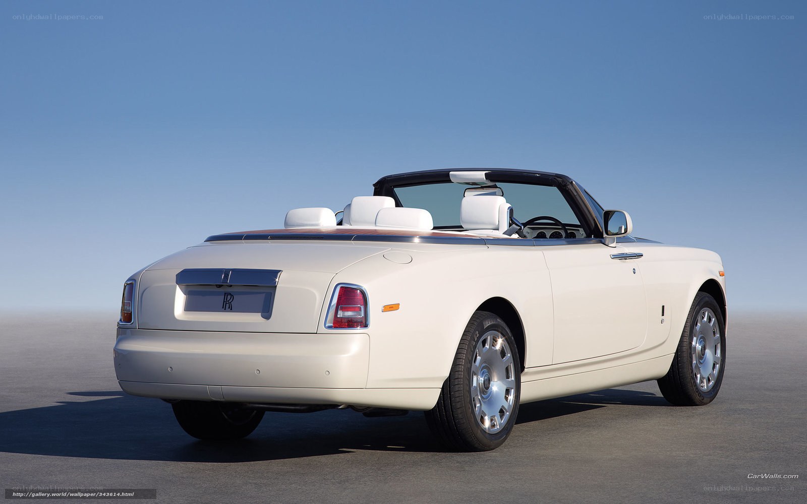 White Rolls-Royce convertible