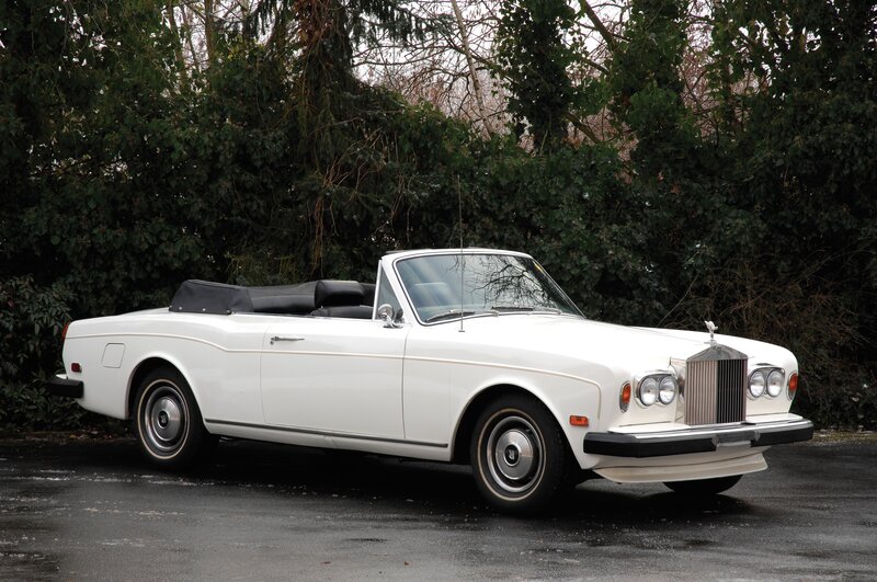 White Rolls-Royce convertible