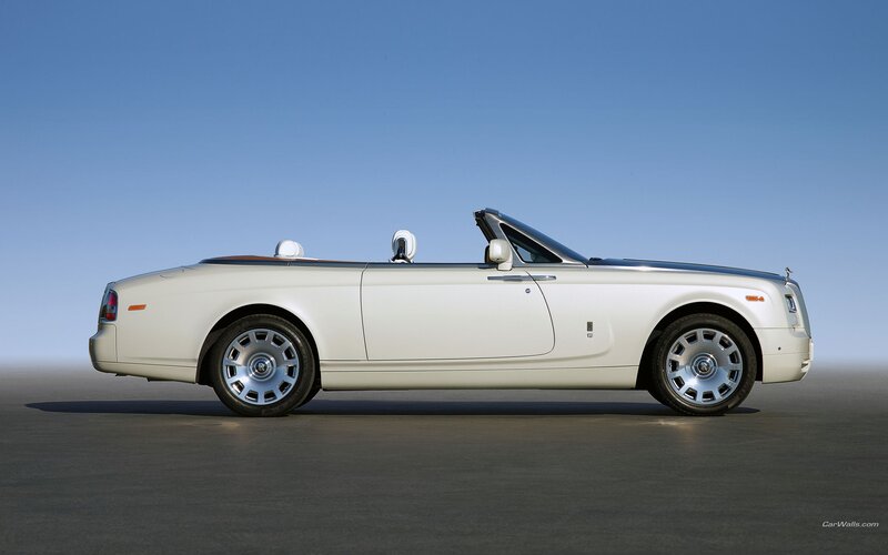 white rolls-royce convertible