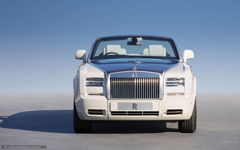White Rolls-Royce convertible