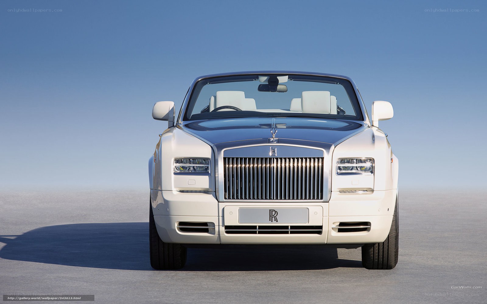 White Rolls-Royce convertible