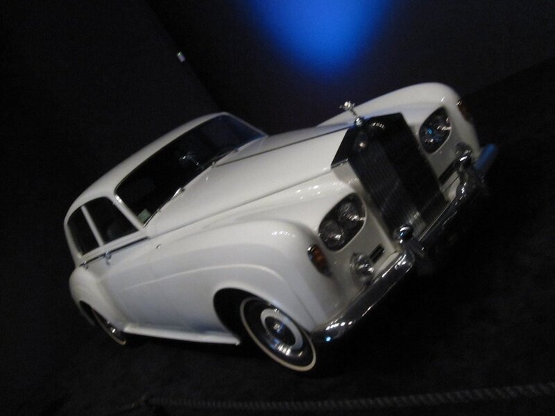 White Rolls-Royce on display