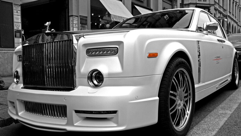 White Rolls-royce Phantom — Dramatic, Photograph, Car
