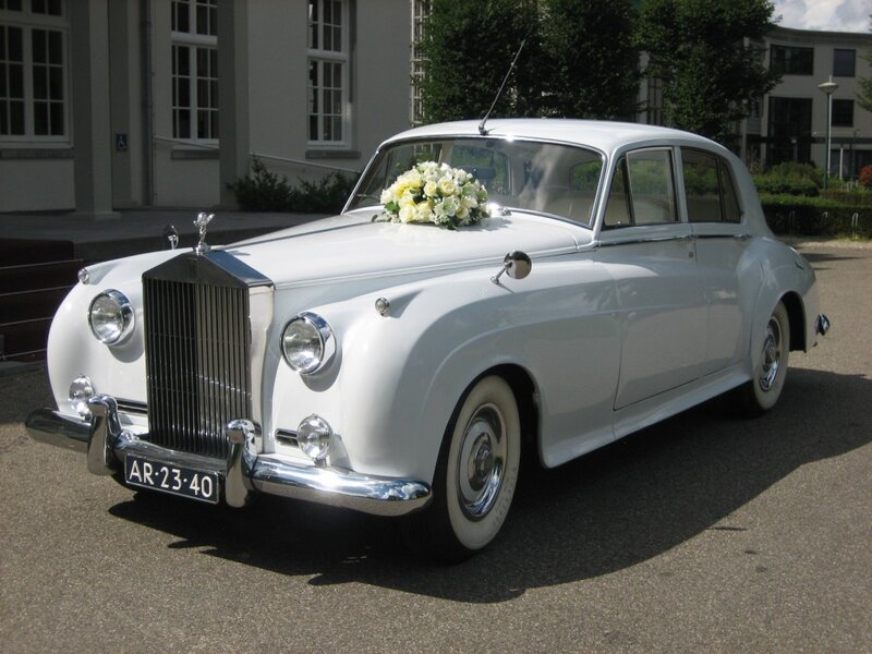 White Rolls-Royce Wedding Car