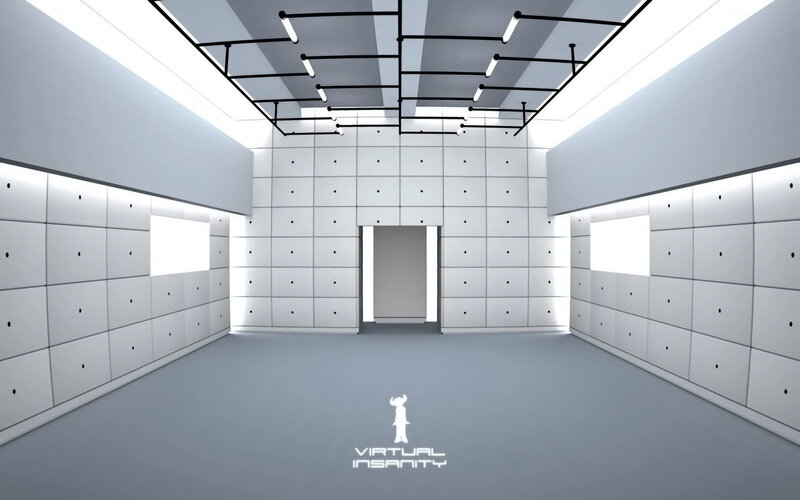 White Room with Lockers