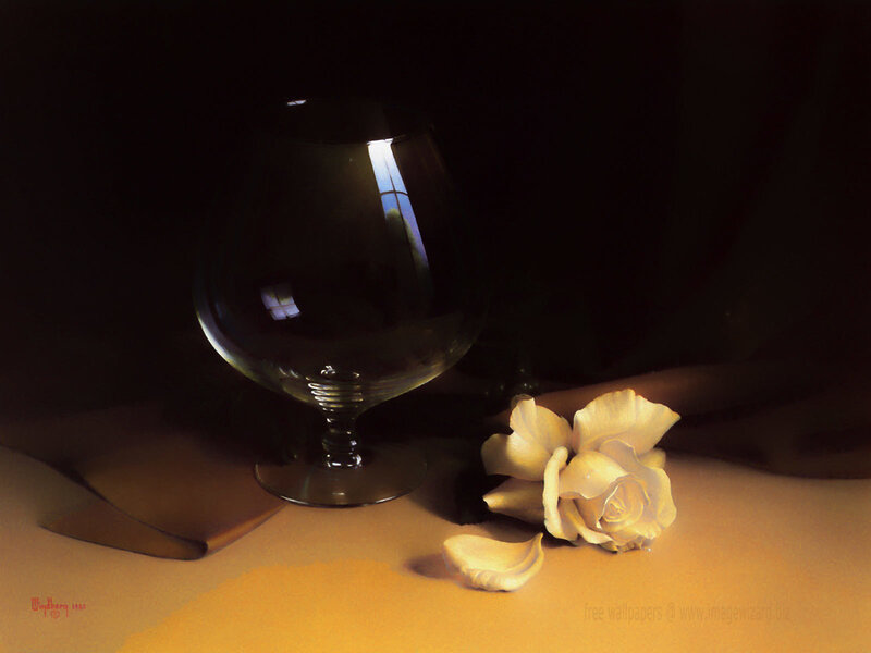 White Rose and Glass