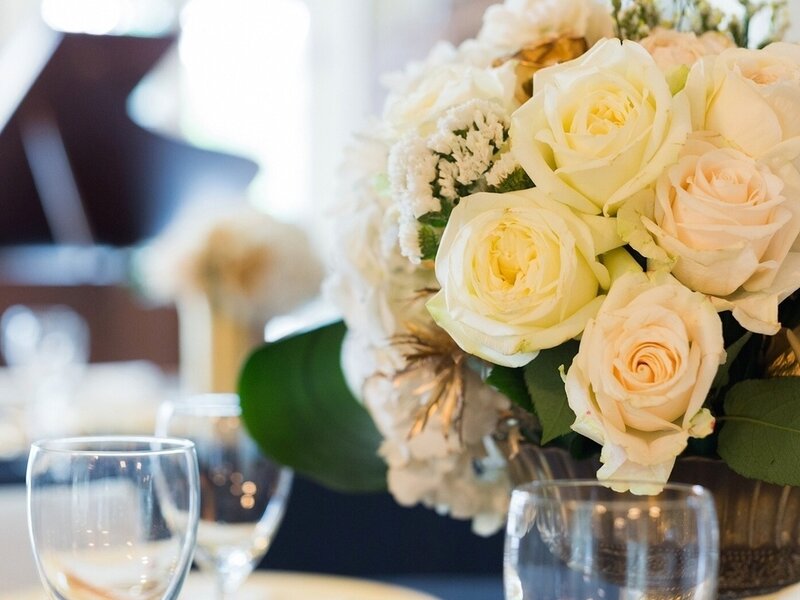 White Rose Bouquet — Elegant, Afternoon, Photograph
