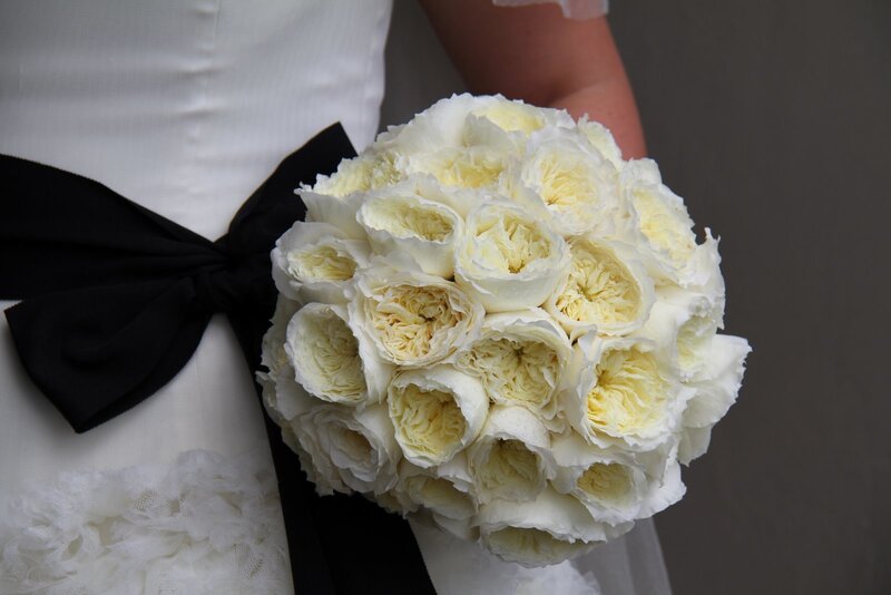 White Rose Bouquet — Formal