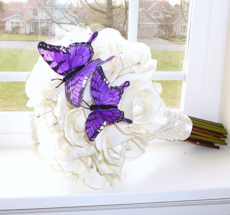 White Rose Bouquet — Serene, Afternoon