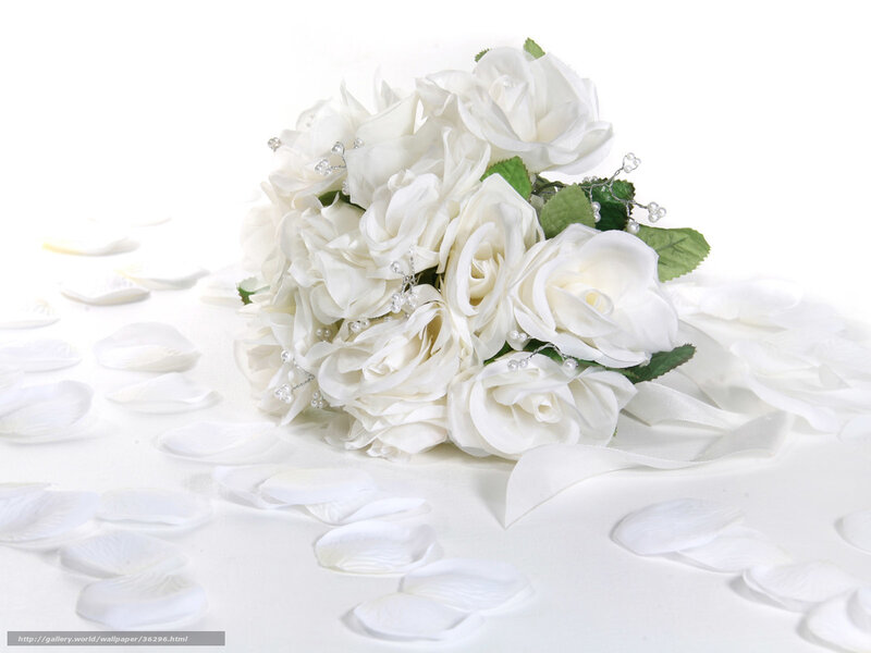 white rose bouquet