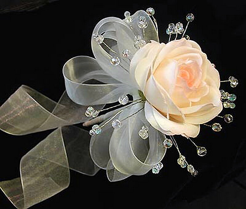 White Rose Corsage — Elegant