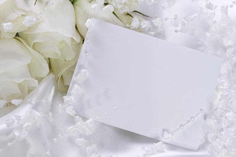 White Roses and Card
