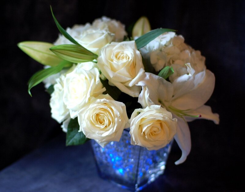 White Roses and Lilies
