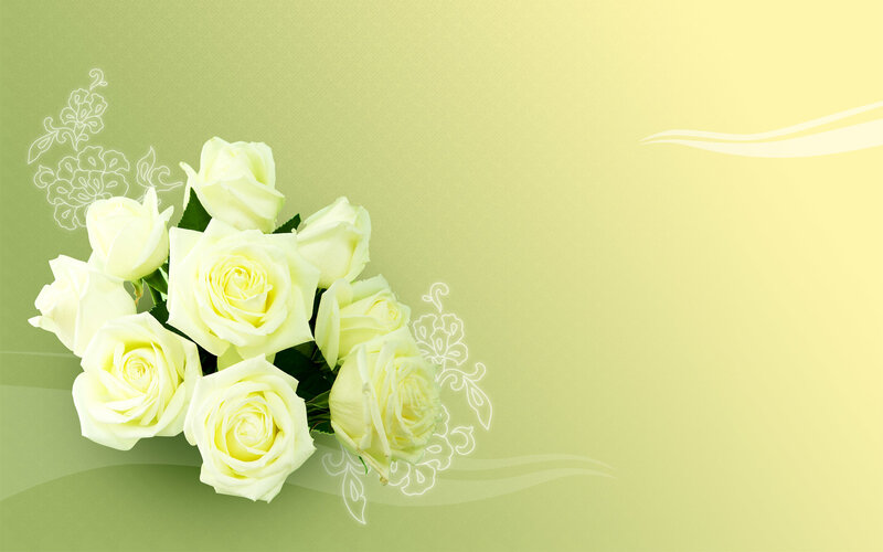 white roses bouquet