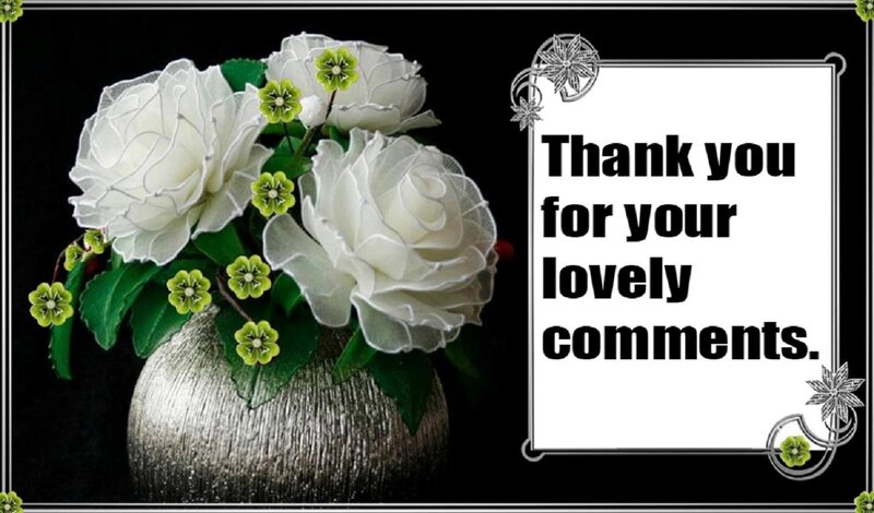 White Roses in Vase — Black
