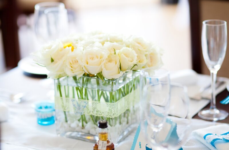 White Roses in Vase — Elegant
