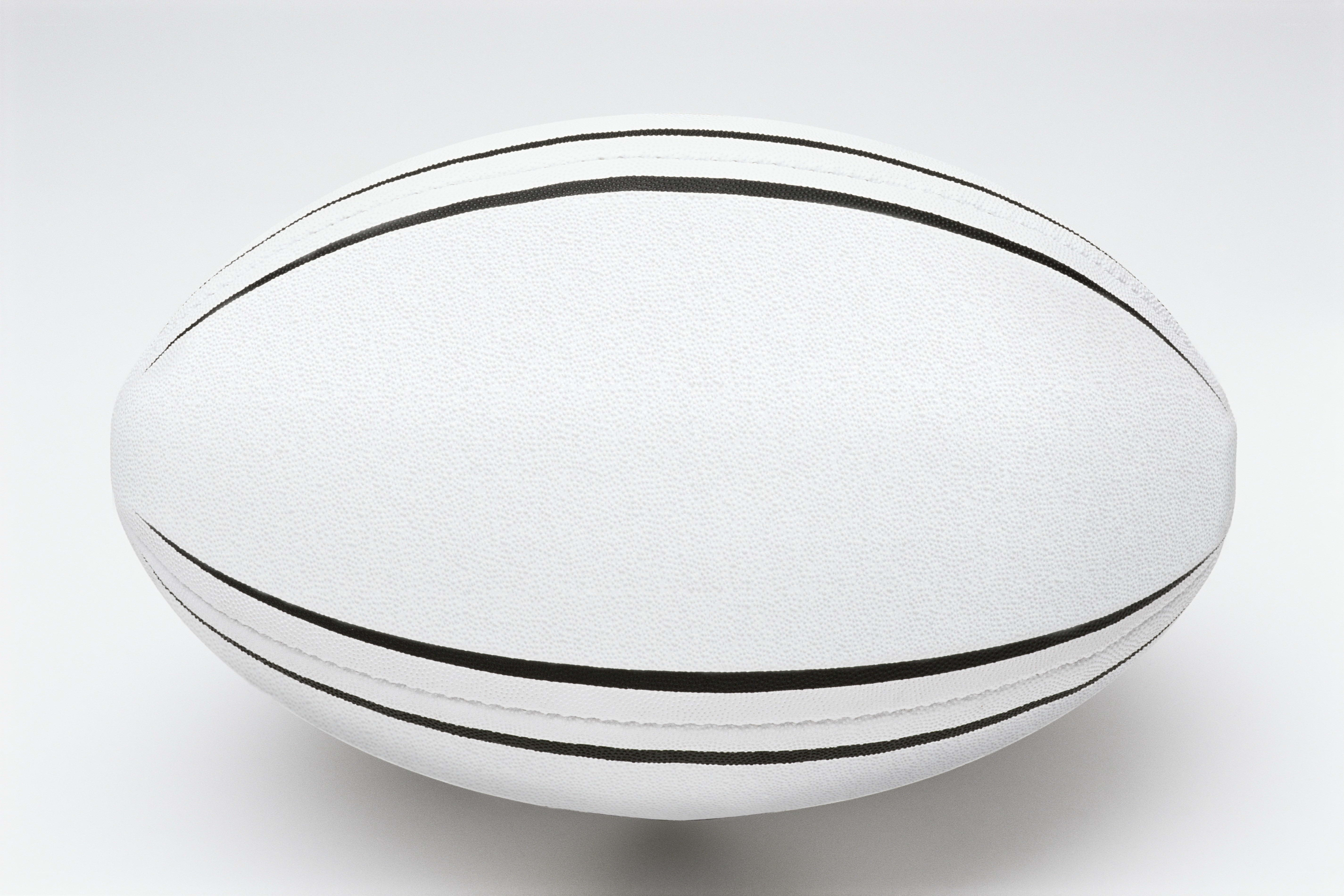 white rugby ball